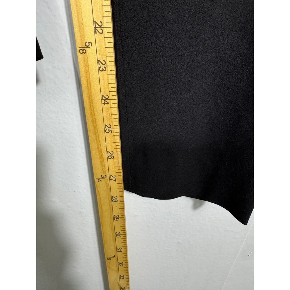 Lafayette 148 Black Pull On Tapered Pants Size Small Elastic Waist 27.5" Inseam - Picture 12 of 13